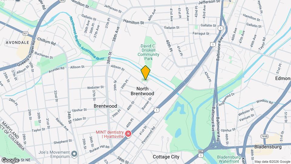 4606 40th St Map and Location Details