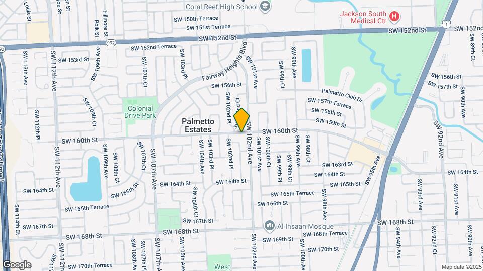10220 SW 160th St Map and Location Details