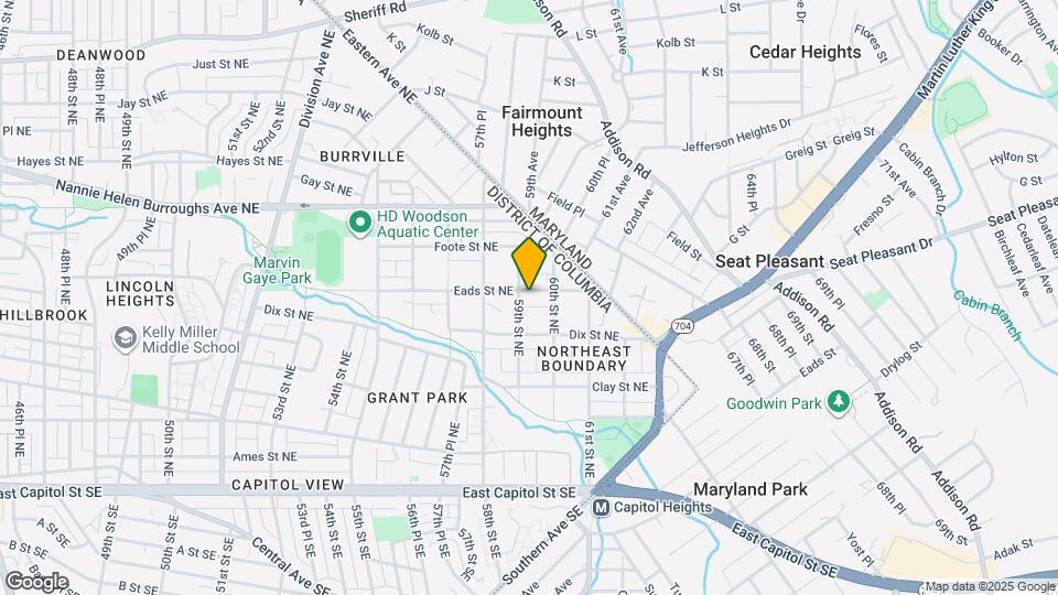 5905 Eads St NE Map and Location Details