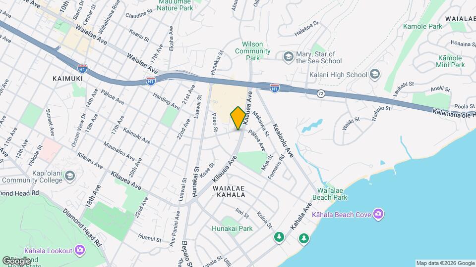 4580 Kilauea Ave Mapa y Detalles de la Ubicación