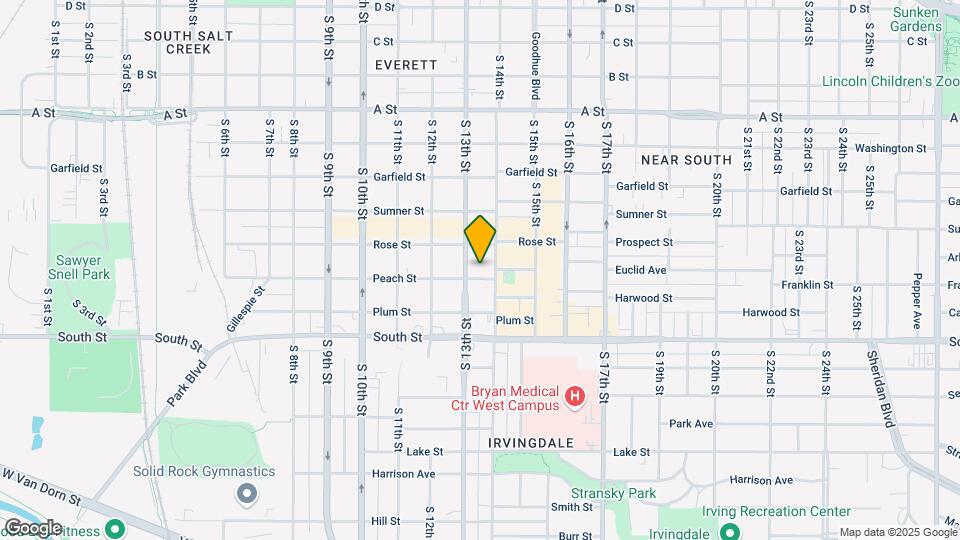 1320 Peach St Map and Location Details