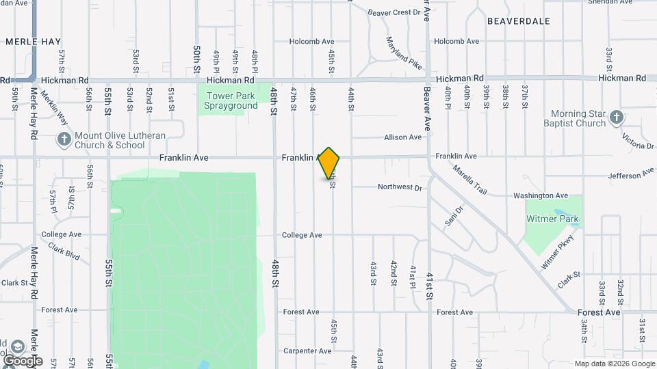 1734 45th St Map and Location Details