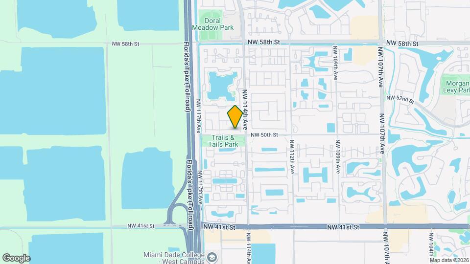 11440 NW 50th Terrace Map and Location Details