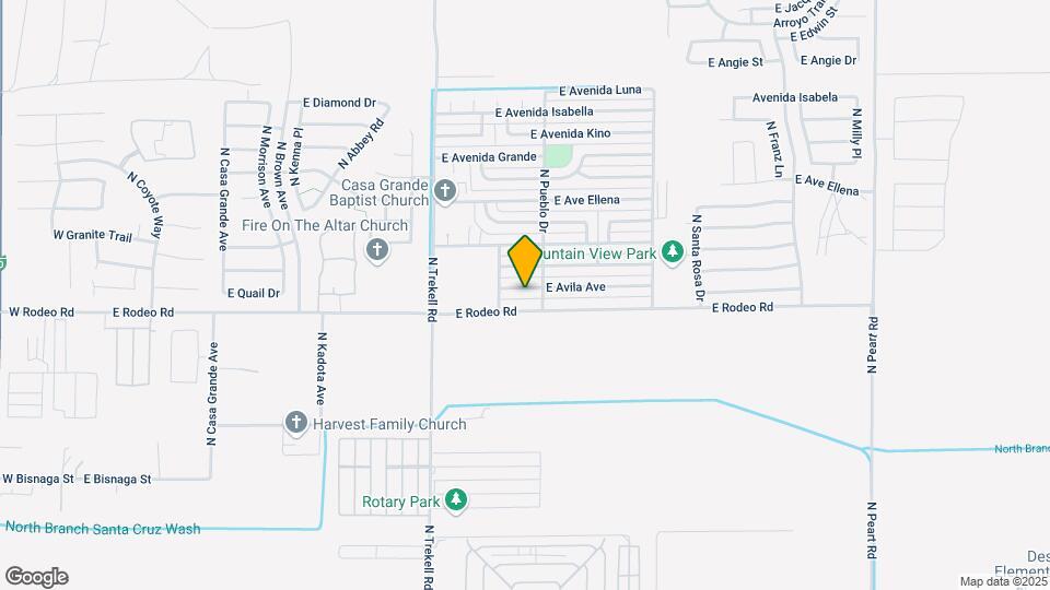 1185 E Avila Ave Map and Location Details