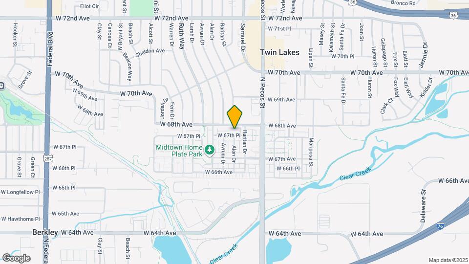 1801 W 67th Pl Map and Location Details