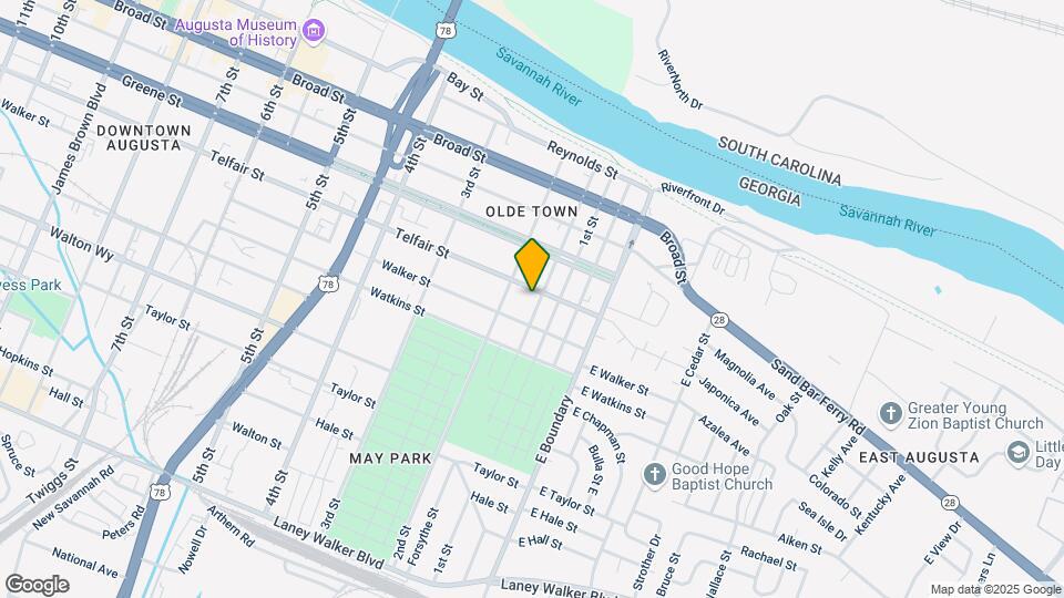 122 Telfair St Map and Location Details