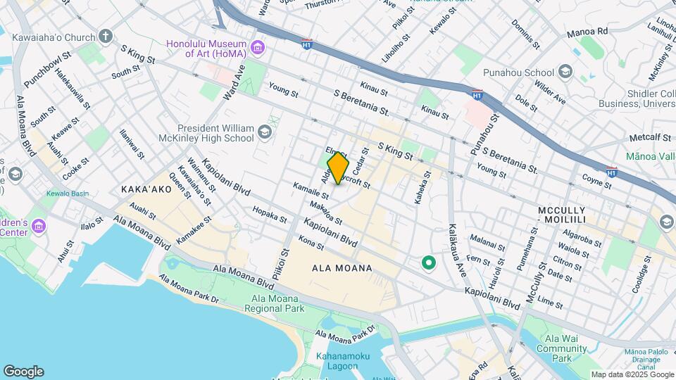 721 Birch St Mapa y Detalles de la Ubicación