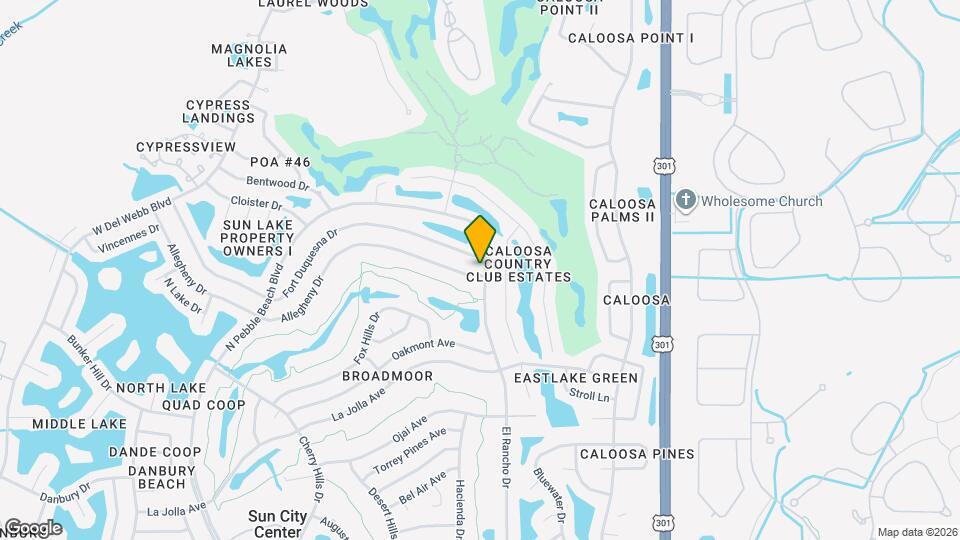 601 Allegheny Dr Map and Location Details