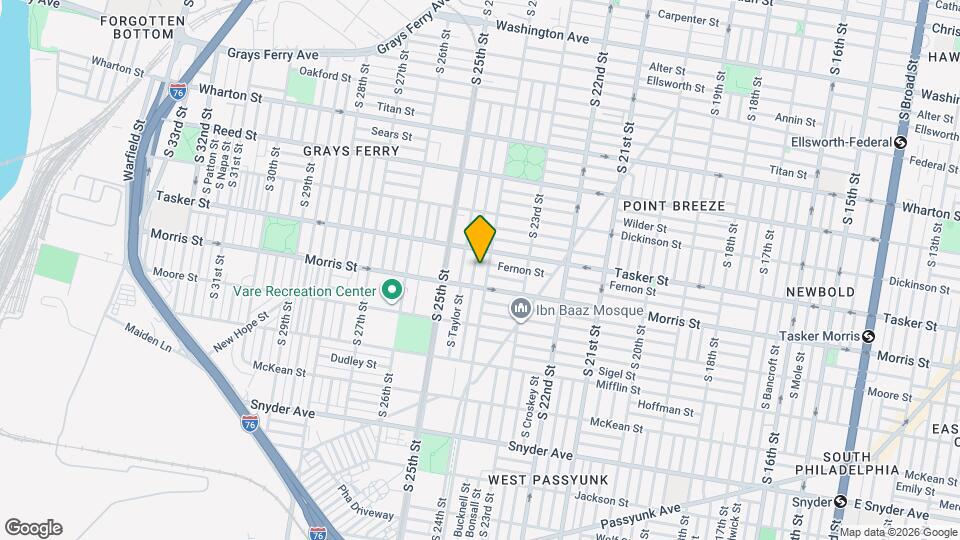 1627 S Ringgold St Map and Location Details