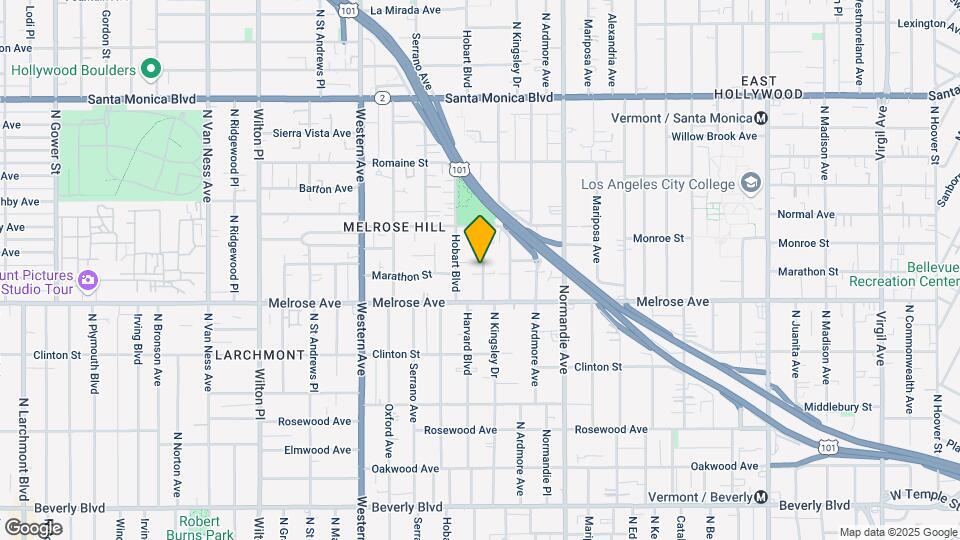 737 N Harvard Blvd Map and Location Details