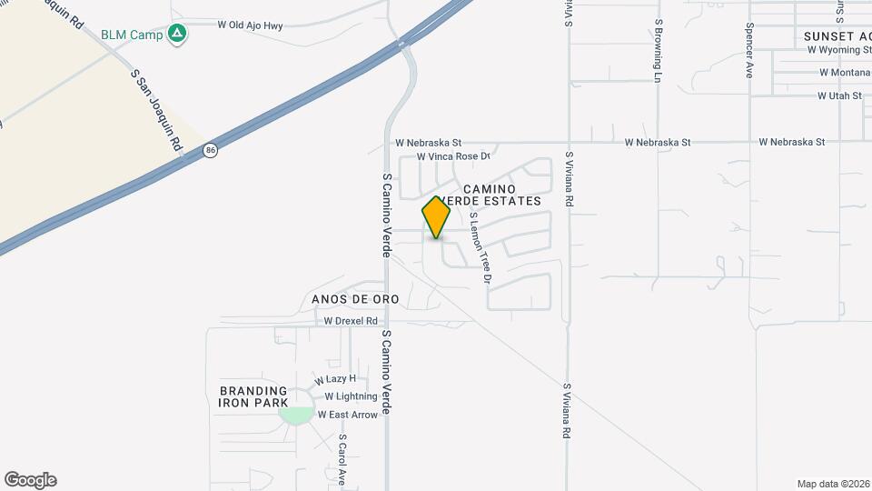 5536 S Desert Redbud Dr Mapa y Detalles de la Ubicación