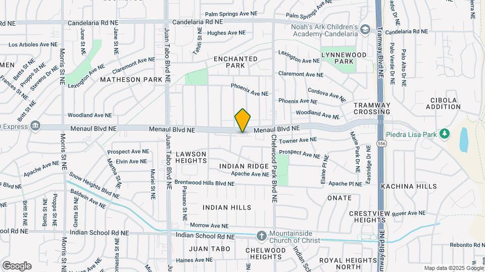 11910 Menaul Blvd NE Map and Location Details