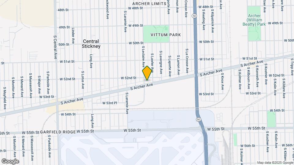 5586 S Archer Ave, Unit 3a Map and Location Details