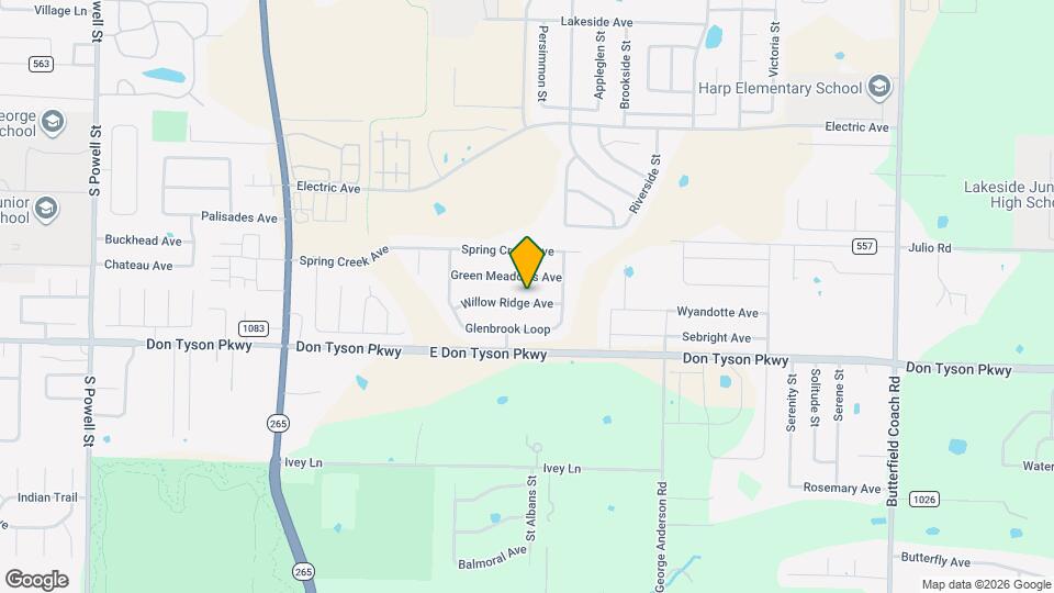2034 Willow Ridge Ave Map and Location Details