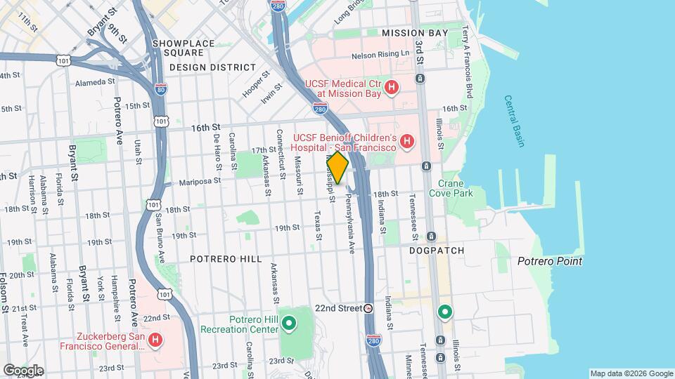 245B Mississippi St, Unit 245B Map and Location Details