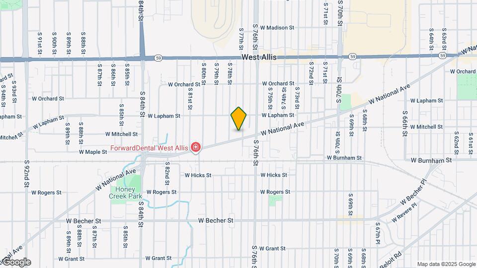 7708 W National Ave Map and Location Details