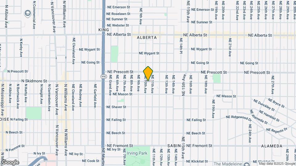 1012 NE Skidmore St Map and Location Details