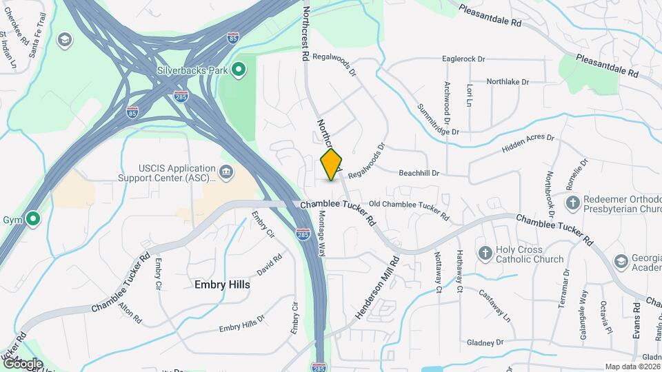 3314 Northcrest Rd Map and Location Details