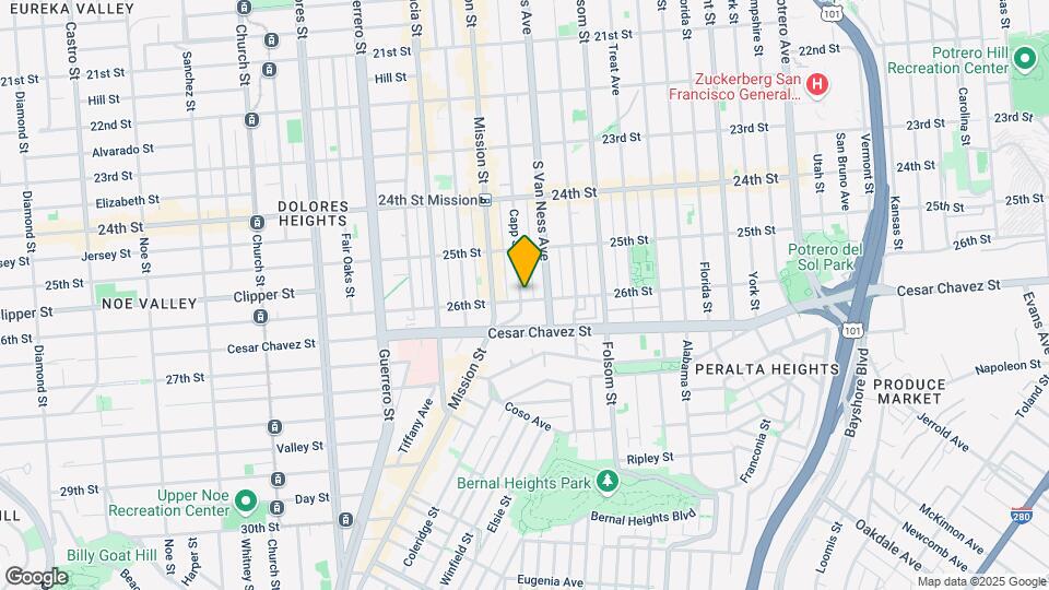 1095 Capp St-Unit -B-CAPP Map and Location Details