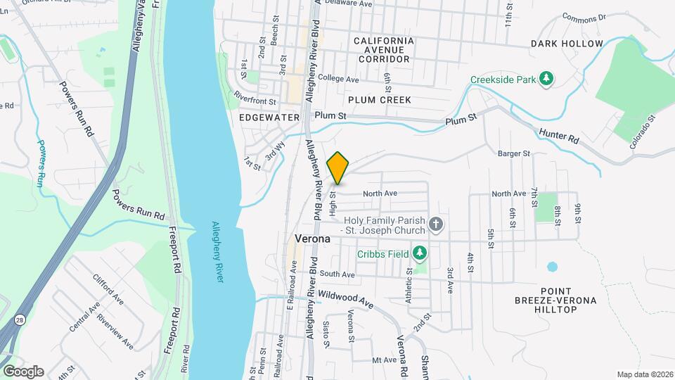 409 North Ave Map and Location Details