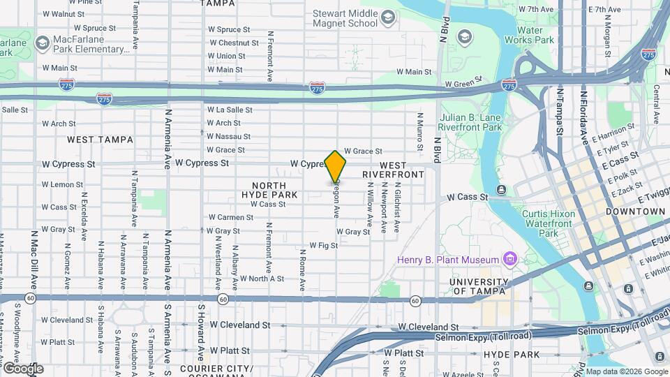 1501 W Lemon St Map and Location Details