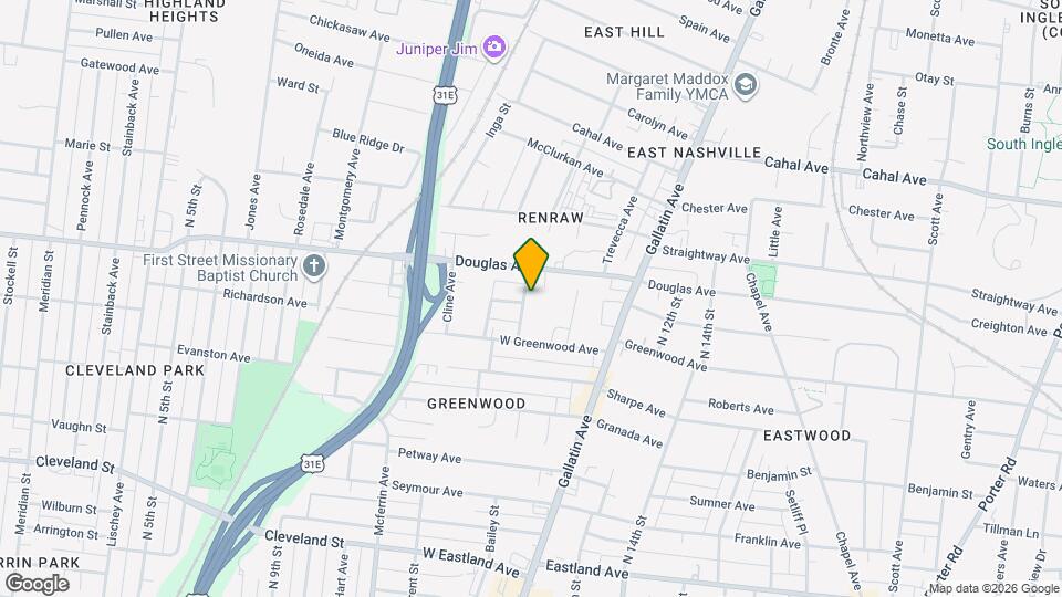 1215 Emmett Ave Map and Location Details