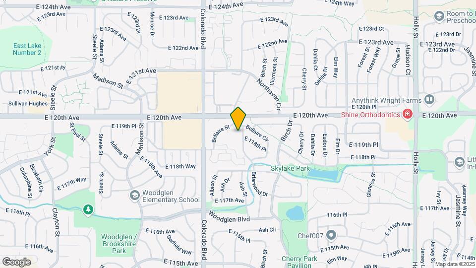 4205 E 119th Pl Map and Location Details