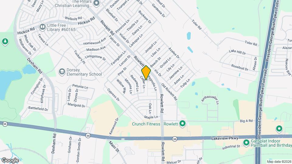 6013 Cedar Ln Mapa y Detalles de la Ubicación