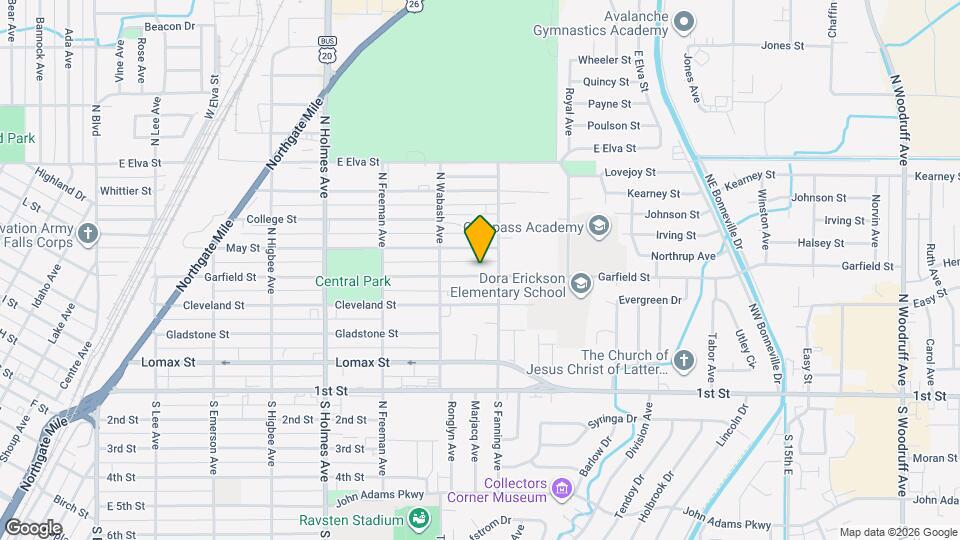 775 Garfield St Map and Location Details
