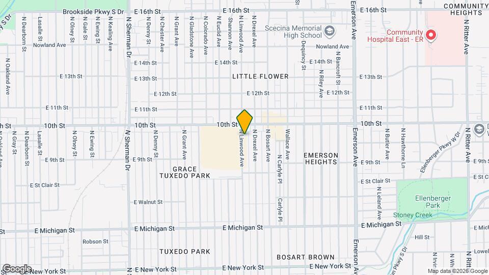 953 N Linwood Ave Map and Location Details