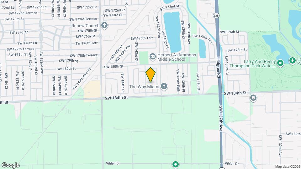 18240 SW 142nd Pl Map and Location Details