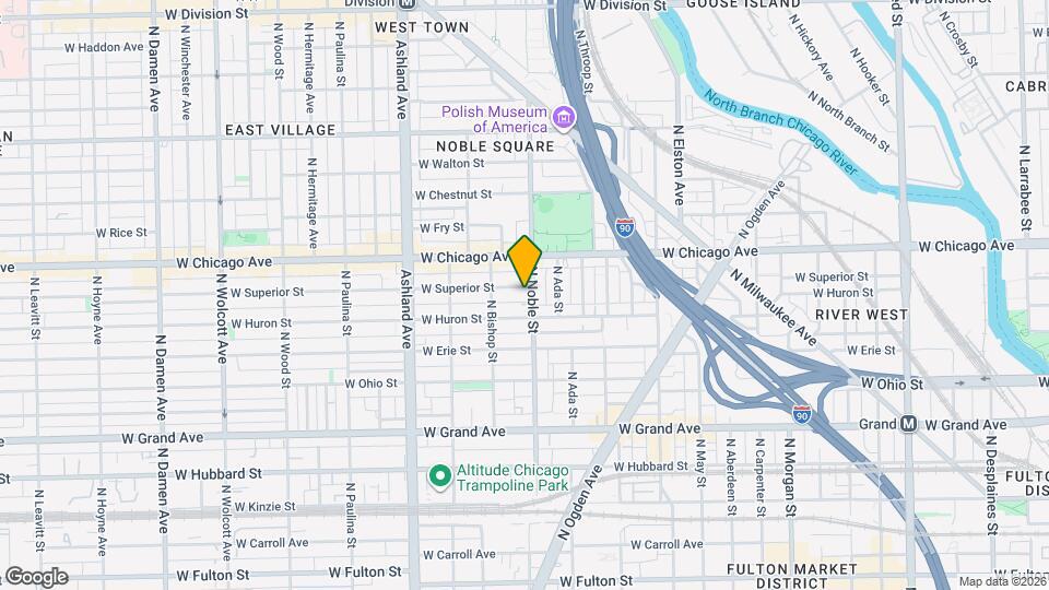 1407 W Superior St Map and Location Details