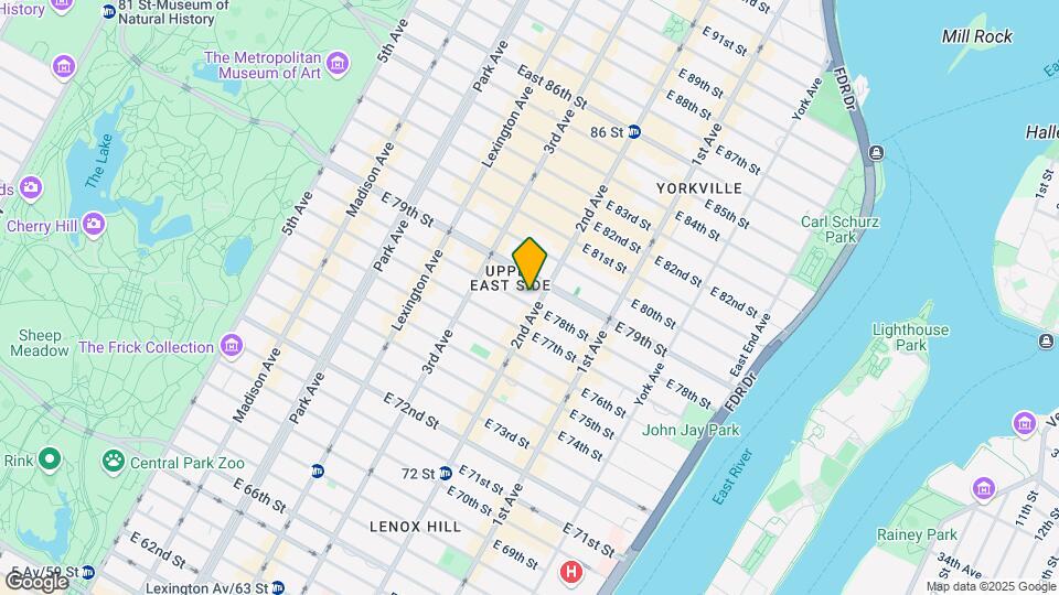 265 E 78th St Mapa y Detalles de la Ubicación