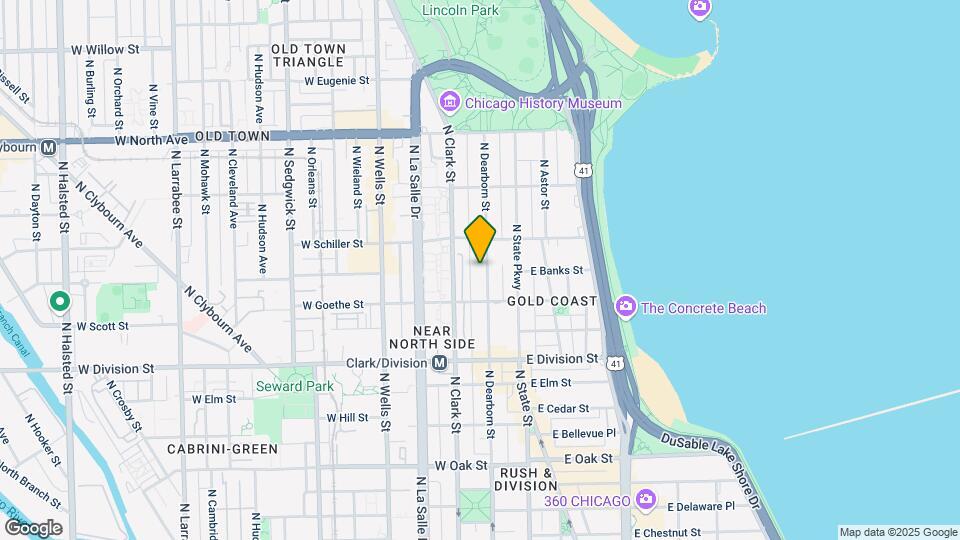 1330 N Dearborn Mapa y Detalles de la Ubicación