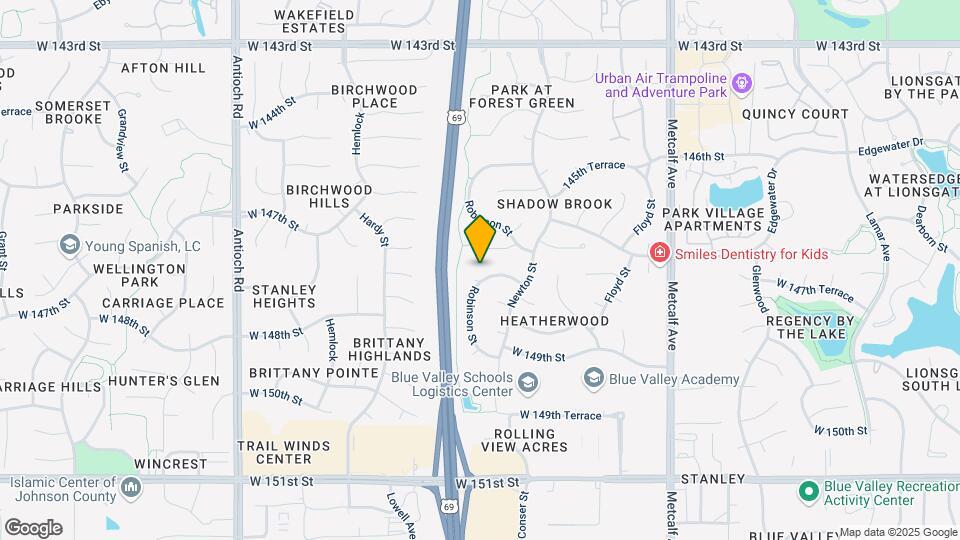 7738 W 148th St Map and Location Details