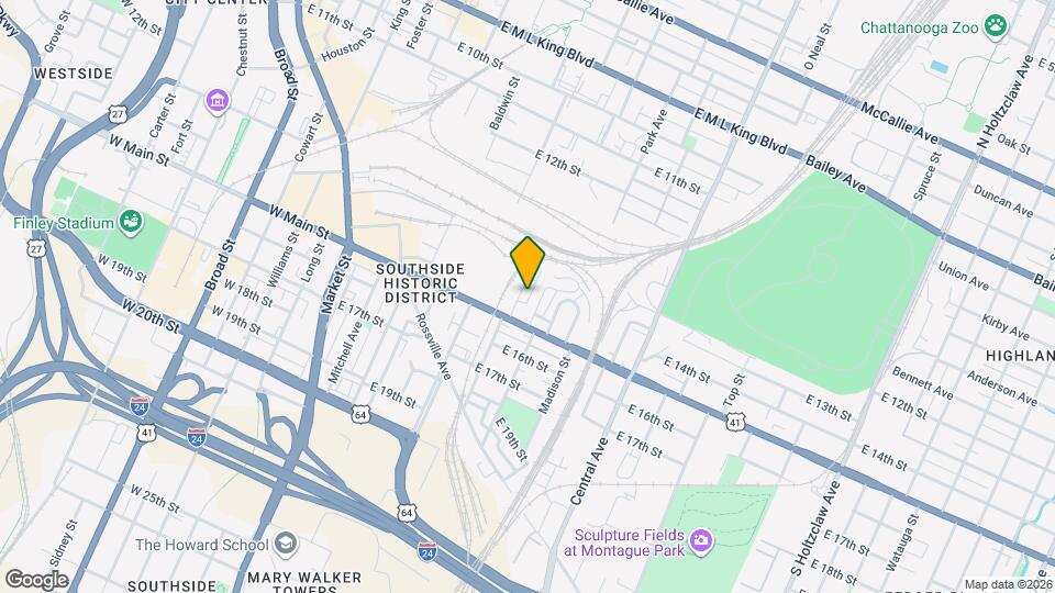 1420 Adams St Map and Location Details