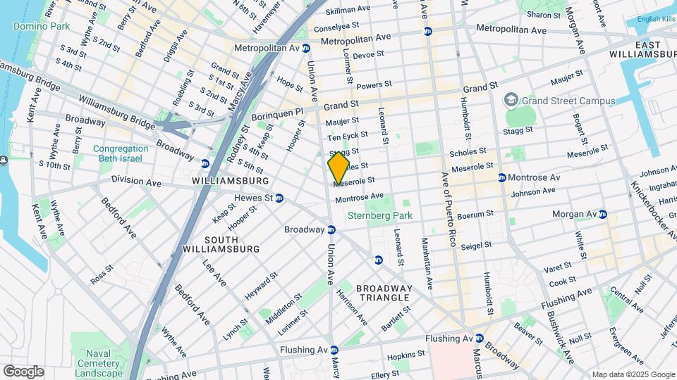 12-18 Meserole St Mapa y Detalles de la Ubicación