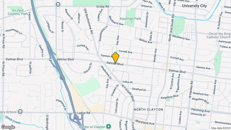 8042 Delmar Blvd Map and Location Details