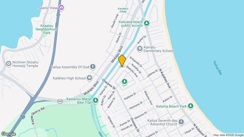 1050 Kainui Dr, Unit 1050 A Map and Location Details