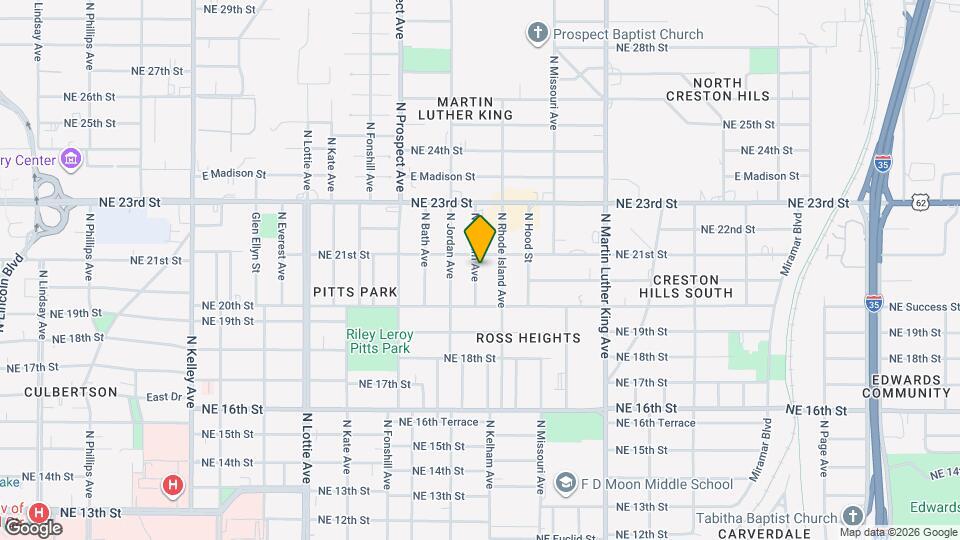 2132 N Kelham Ave Map and Location Details