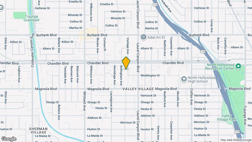 5319 Vantage Ave Map and Location Details