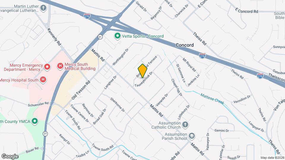 4645 Tauneybrook Dr Map and Location Details