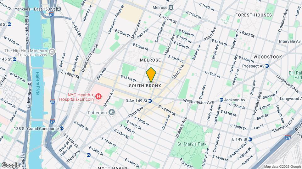 389 E 151st St Map and Location Details