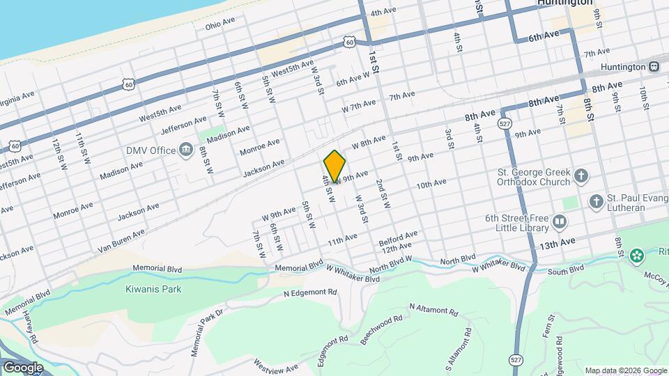 317 W 9th Ave Map and Location Details