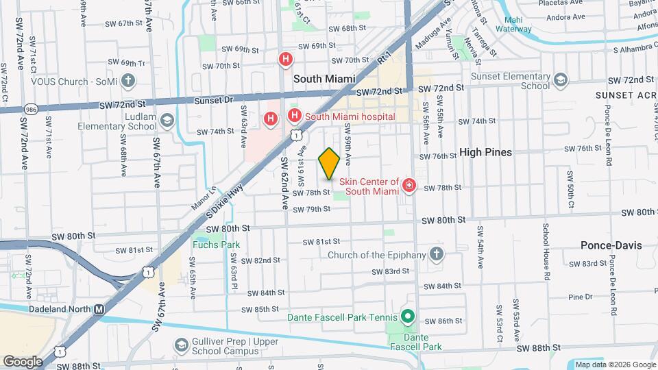 7720 SW 59th Ct Map and Location Details