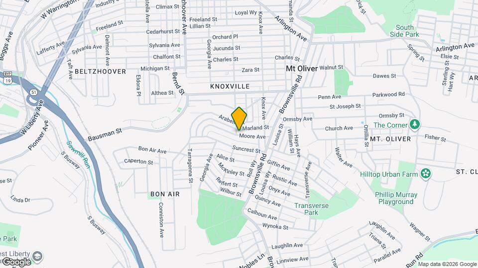 241 Moore Ave Map and Location Details