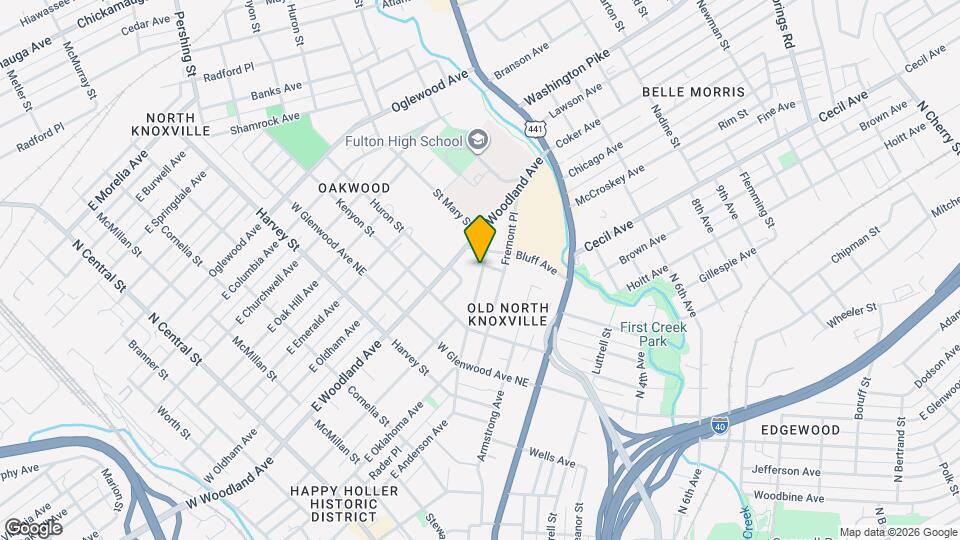 1623 Folsom Ave, Unit 1 Map and Location Details