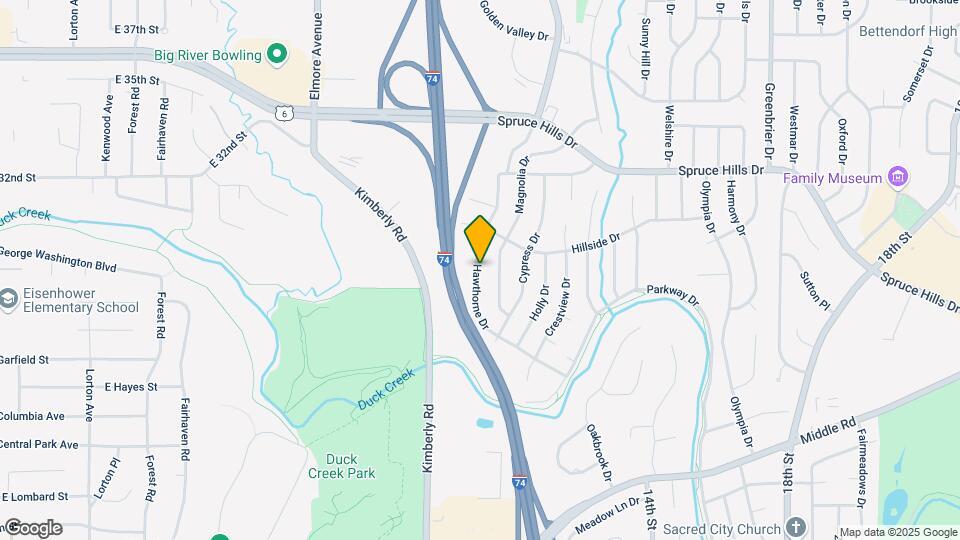 2613 Hawthorne Dr Map and Location Details