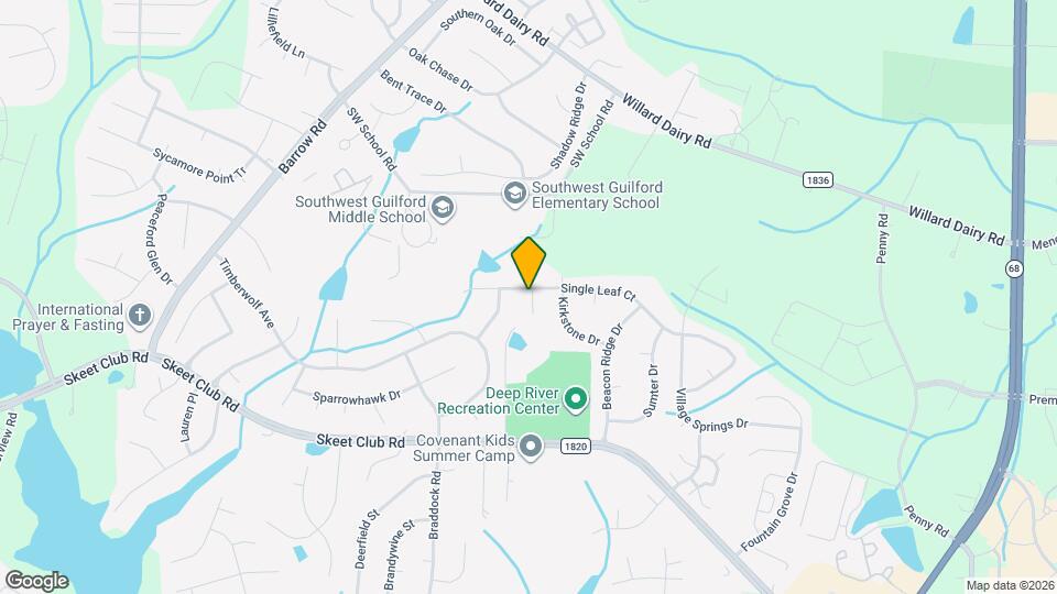 3624 Single Leaf Ct Mapa y Detalles de la Ubicación