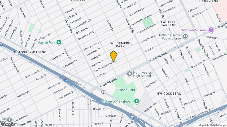 3027 Northwestern St Map and Location Details